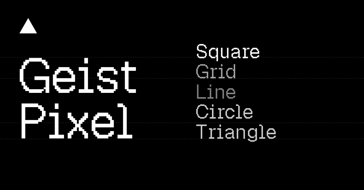 Introducing Geist Pixel – Vercel