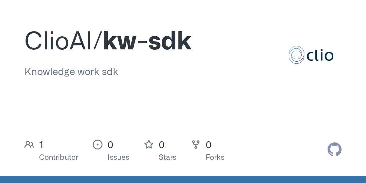 GitHub – ClioAI/kw-sdk: Knowledge work sdk